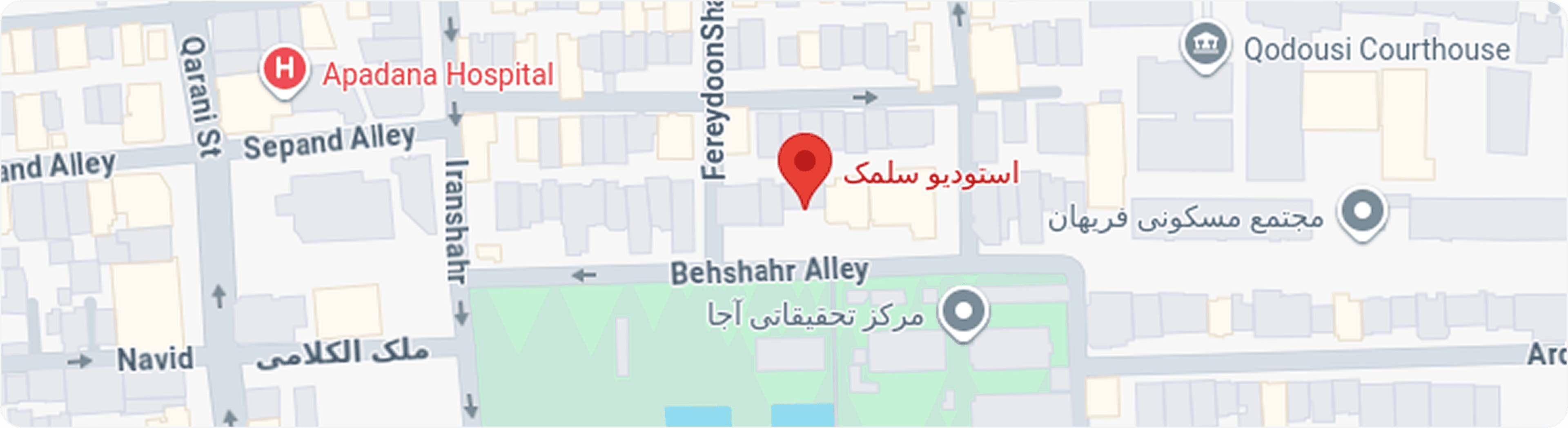 نقشه موقعیت مکانی زرشه